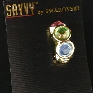 Swarovski clip earrings